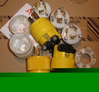 Ge twist lock plugs 15A 125V lot of 3