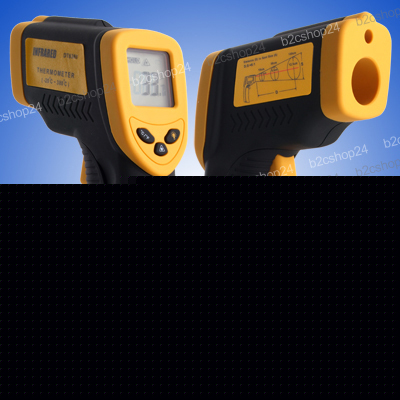 Handheld lcd infrared temperature thermometer for hvac