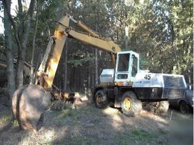 1982 case drott 45B w/e boom 4 wheel excavator cruz air