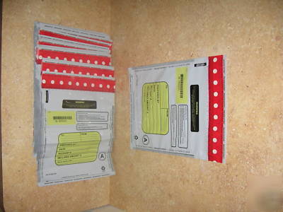 25 lot tamper evident security deposit bank bags 9X12