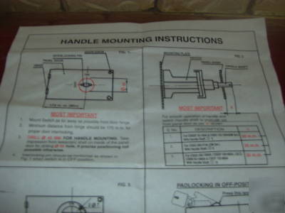 Control panel interlock handle 