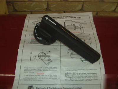 Control panel interlock handle 