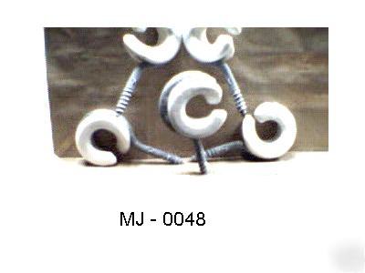 Geniune military wood fence post insulators