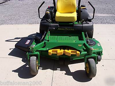 John deere 737 ztrak zero turn mower '07 485HRS bagger 