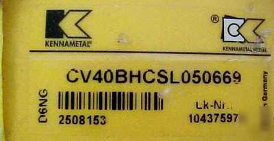 Kennametal CV40BHCSL050669 hydraulic chuck msrp:$673.87