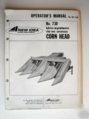 New idea no. 730 4 row superpicker corn head manual