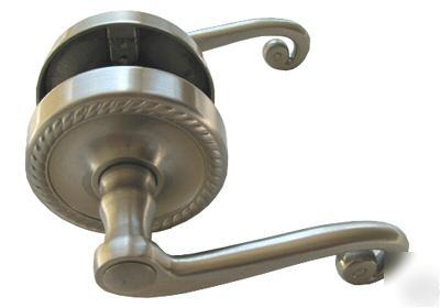 Passage satin nickel lever handle door lock knobs locks