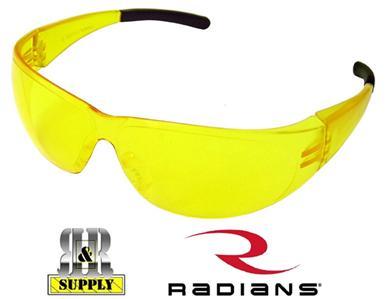 Radians illusion amber lens safety glasses