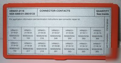 Raychem corp connector contacts M39029/22,/30,/56,/58