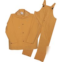 New 3 piece yellow rain suit construction farm 