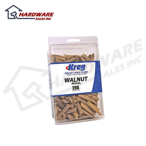 New kreg p-wal-200 pocket hole walnut plugs 200 pack 