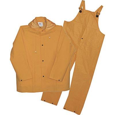 Boss 3-pc. yellow rain suit - .35MM, large