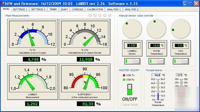 Combustion analyser flue gas oil burner boiler analyzer