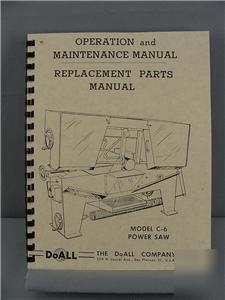 Doall c-6 metal cutting band saw combo manual