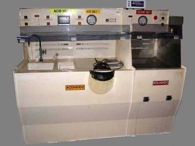 6' wet bench etch station ultrasonic solvent hood