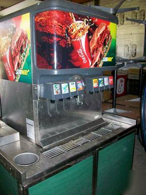 8 flavor soda fountain machine cornelius system ED250