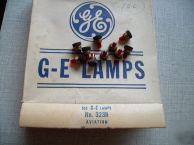 Aviation dial lamps bulps general. el 5X 323R 3VOLT