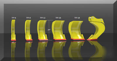 Backhoe trenching bucket trencher fang mini excavator