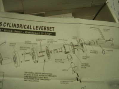 Design hardware x-82 US26D entry door leverset