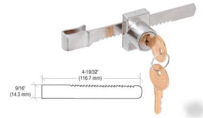 Pick-proof chrome plated sliding glass door lock