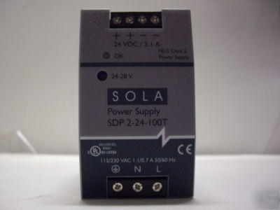 Sola din rail power supply 24VDC sdp 2-24-100T