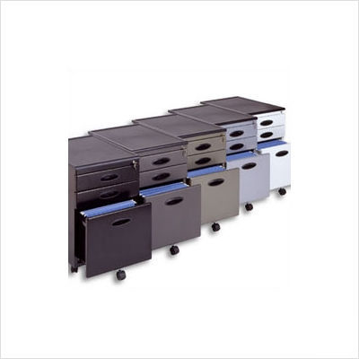 Studio rta mobile file cabinet finish: black/black