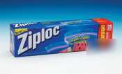 ZiplocÂ® resealable storage bags - 1 gal. - case