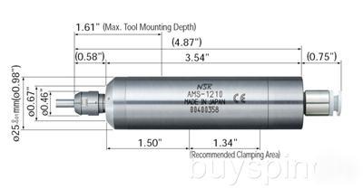 Nsk nakanishi high speed air turbine spindle ams-1210