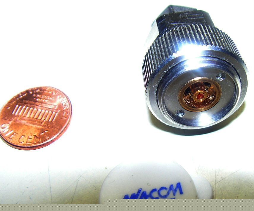 1 piece of apc-7 to tnc adapter connector female silver