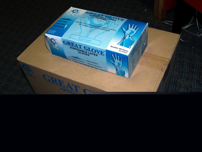 1000 disposable gloves powder latex large hd working
