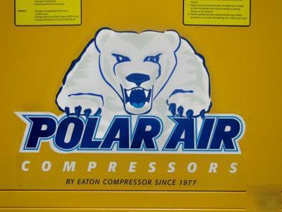 60 hp, 3 phase dual volt rotary screw air compressor