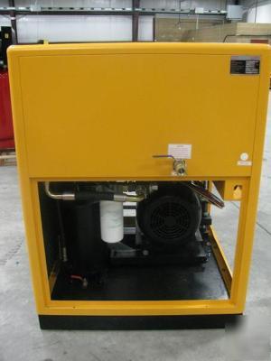 60 hp, 3 phase dual volt rotary screw air compressor