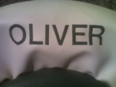 Embroidered oliver seat cushion for 60,66,70,77,80,88 