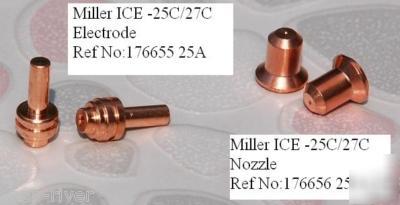 Miller ice nozzle 176656 25A plasma cutting consumabl 