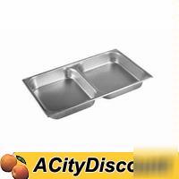 New carlisle 6 full size divided food pan 2.5IN deep