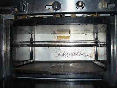 Royal gas griddle/oven combination unit