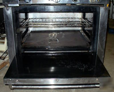 Royal gas griddle/oven combination unit
