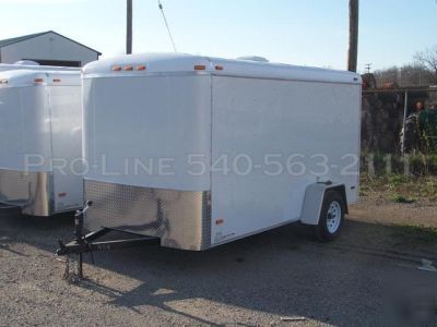 2010 6X12 enclosed motorcycle/cargo trailer ramp door