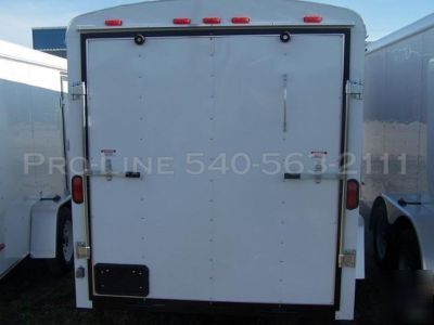 2010 6X12 enclosed motorcycle/cargo trailer ramp door