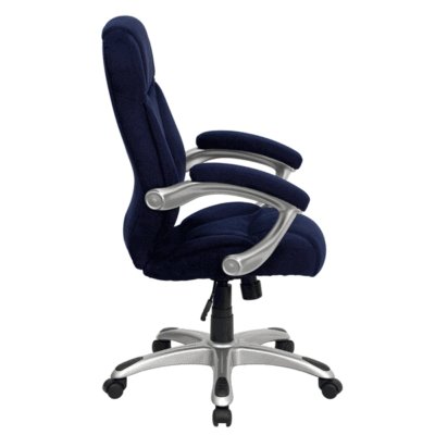 Fabric executive chair hi back desk swivel office seat 