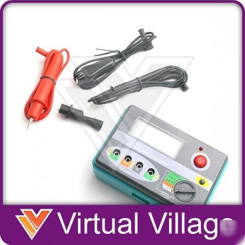 Lcd digital insulation resistance meter tester voltage