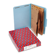 Smead sixsection pressboard folders with 2 pocket divi