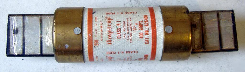 Shawmut A2K400 class k-1 industrial fuse 250V 400 amp