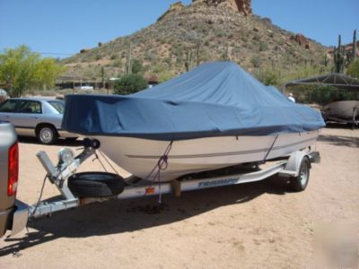 2006 triumph boat 190 bay aluminum trailer 73 hours gd