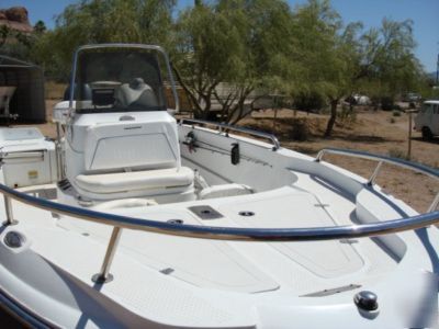 2006 triumph boat 190 bay aluminum trailer 73 hours gd