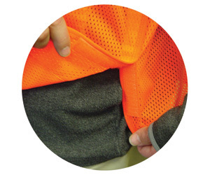 5-point breakaway class ii traffic safety vests, 24/cs