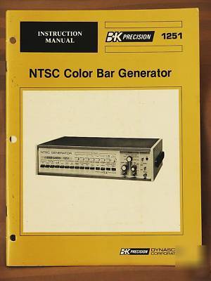 B & k 1251 ntsc color bar generator