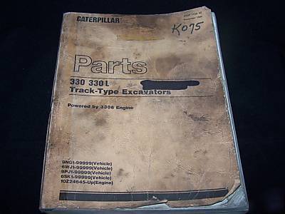 Caterpillar parts manual 330 330L excavator 9NG 6WJ