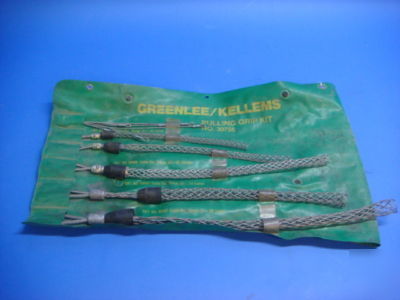 Greenlee 30758 wire pulling grip kit w/soft case