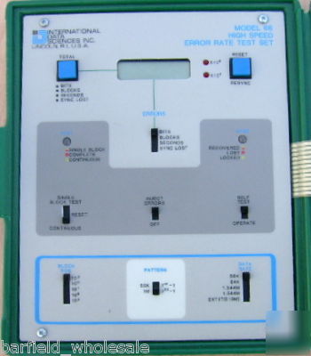 International data 66 high speed error rate test set